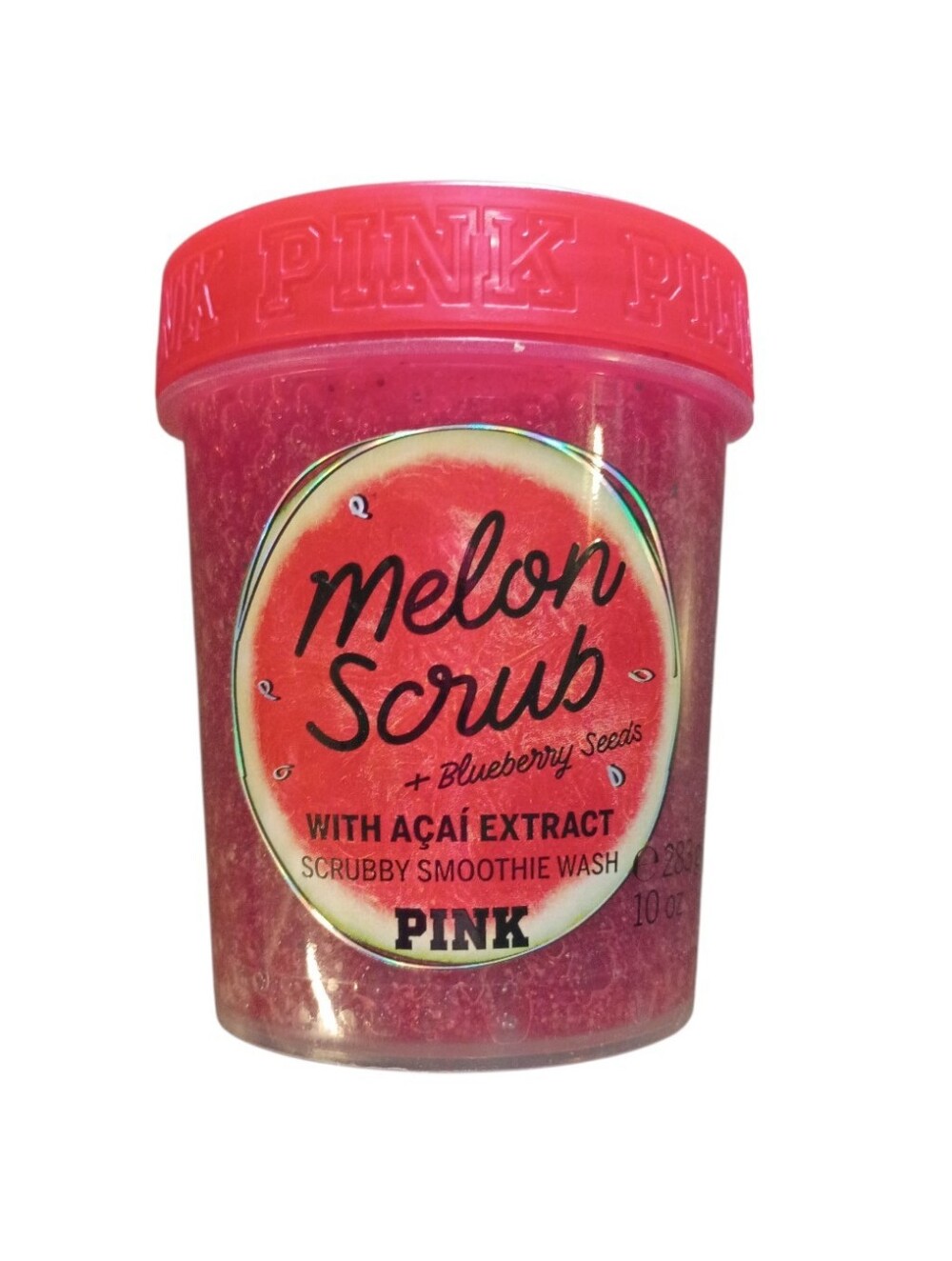 VS PINK Limited Edition Melon Scrub Scrubby Smoothie Body Wash 10 Oz NEW